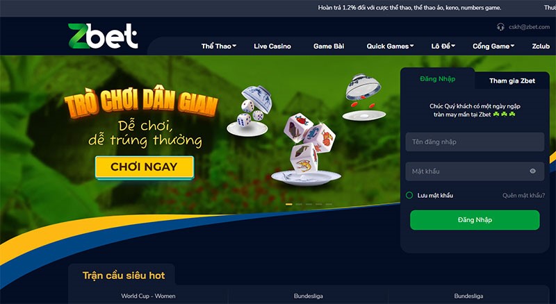 ZBET - Nhà cái hàng đầu cho dân cá cược bóng đá, casino online